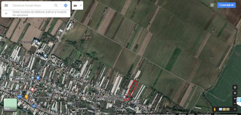 Vidra, teren intravilan 4.800 mp (sau 1.200 mp),